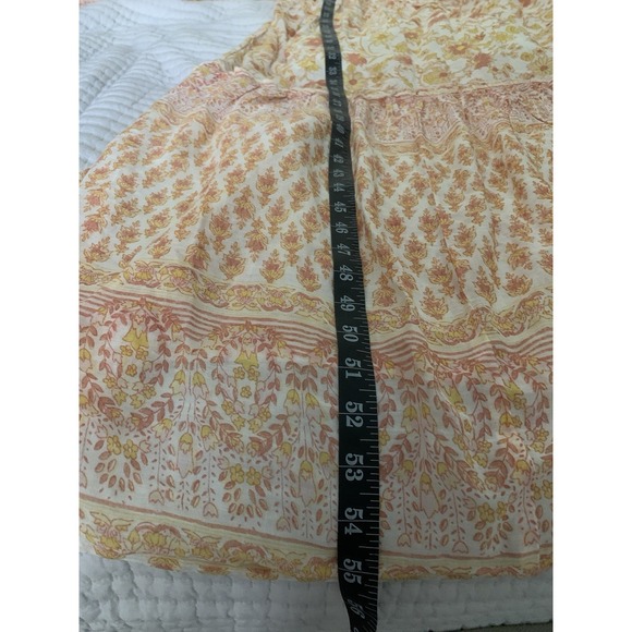 NWT Billabong Endless Sunset Dress SzS 100% Cotton Printed Maxi Boho Cottagecore - Picture 12 of 14